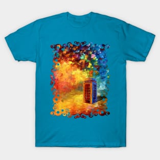 British Red Phone booth At Rainbow City T-Shirt